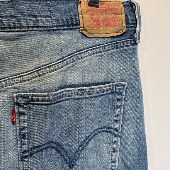 Vintage Levi's A-Line Denim Maxi Skirt - size 13 Juniors (Women's Medium) - Picture 3 of 5